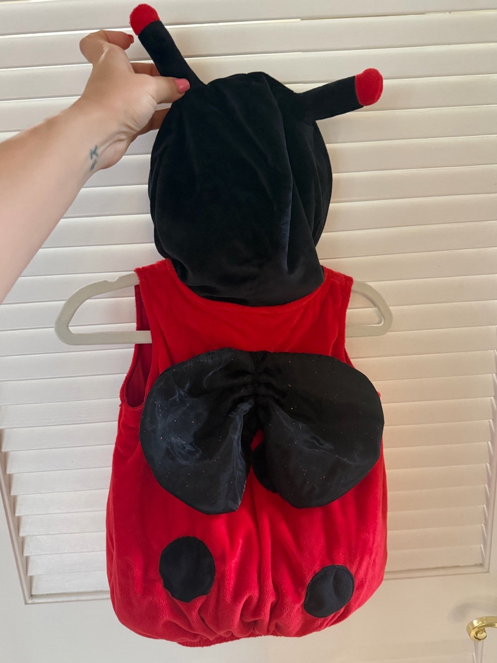 Baby Ladybug Costume/Hooded Vest